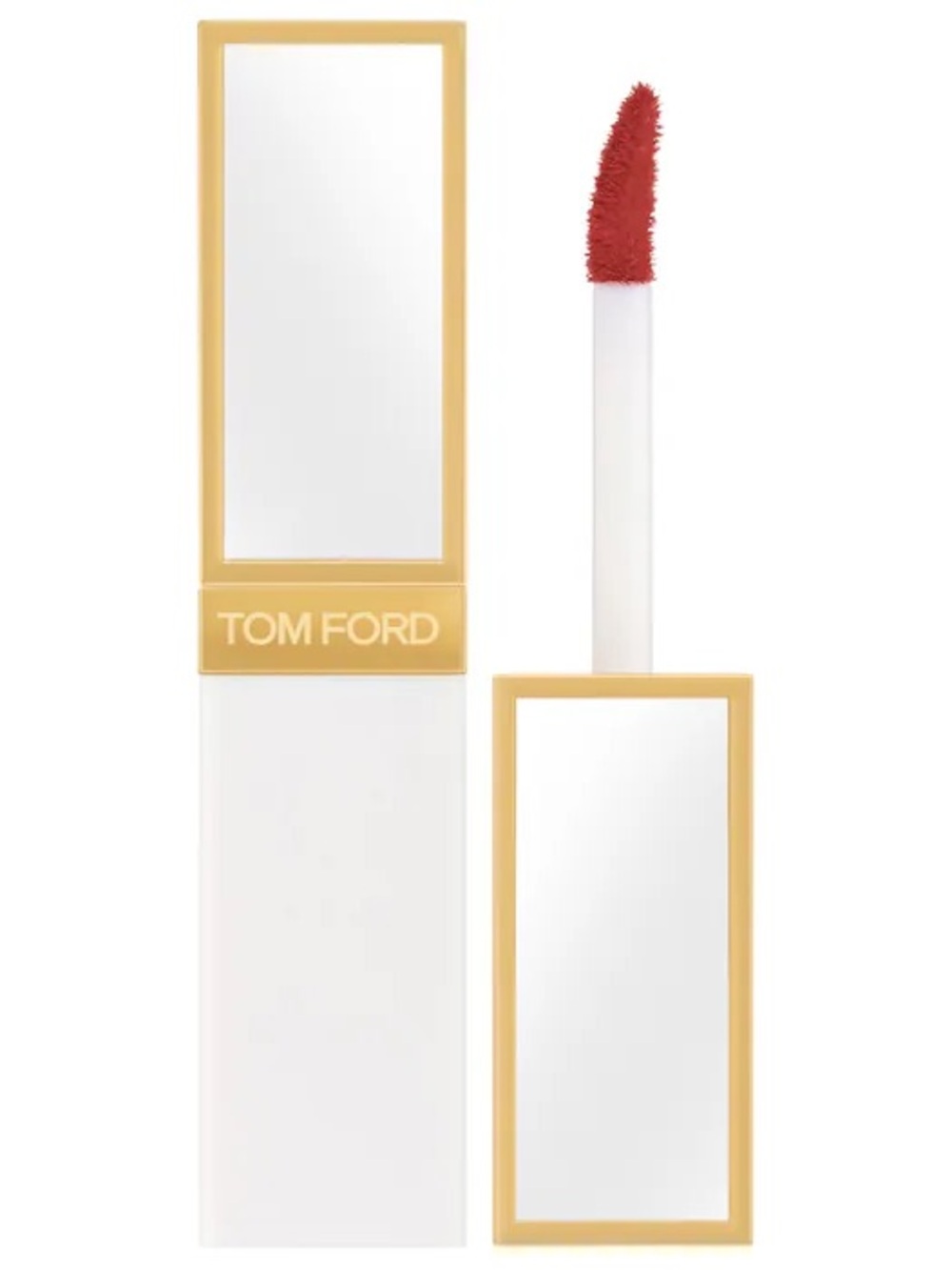 Tom Ford White & Gold Lip Lacquer with Rose Red Applicator
